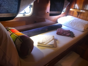 luxe cabine van een gulet