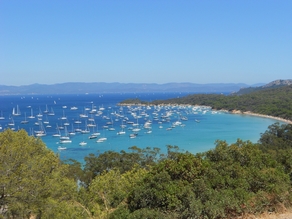 prachtige baai bij Ile de Porquerolles