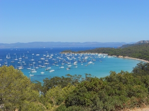 prachtige baai bij Ile de Porquerolles