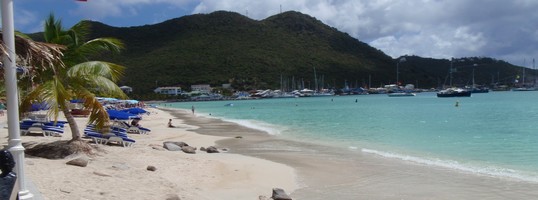 Uitzicht op St Maarten