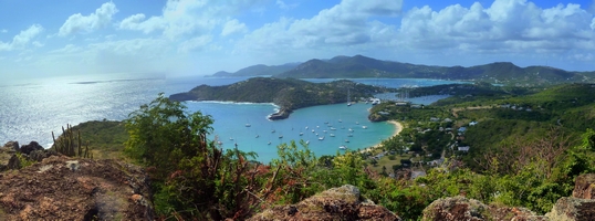 Uitzicht op Antigua Nelson Dockyard